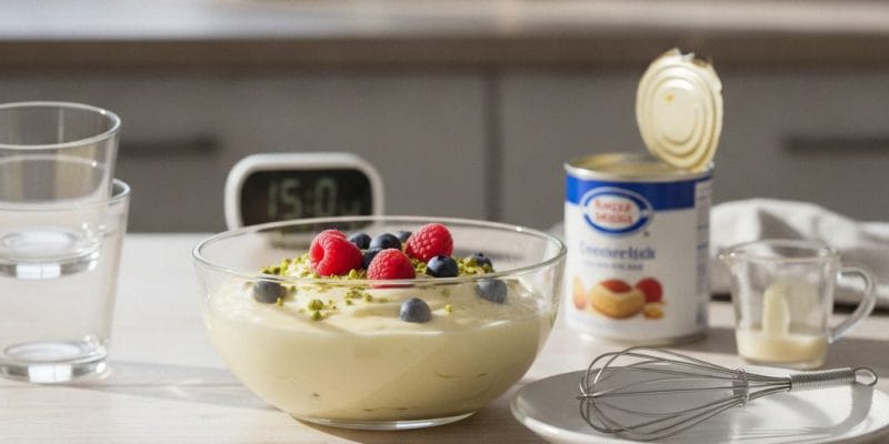 Snel dessert met gecondenseerde melk: in 15 minuten een toetje op tafel